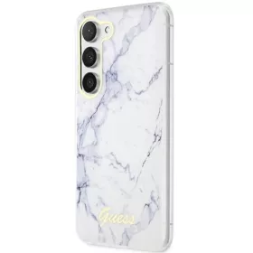 Guess GUHCS23SPCUMAH S23 S911 fehér/fehér Marble fliptok-3666339117405 2 kép