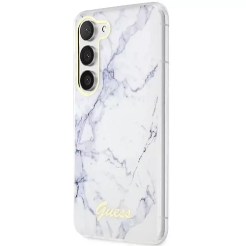Guess GUHCS23SPCUMAH S23 S911 fehér/fehér Marble fliptok-3666339117405 2 kép