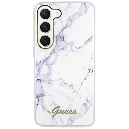 Guess GUHCS23SPCUMAH S23 S911 fehér/fehér Marble fliptok-3666339117405 3 kép