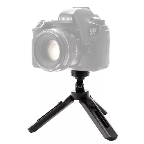 Mini Tripod telefontartó állvány selfie bot és GoPro tartó fekete-9111201898547 3 kép