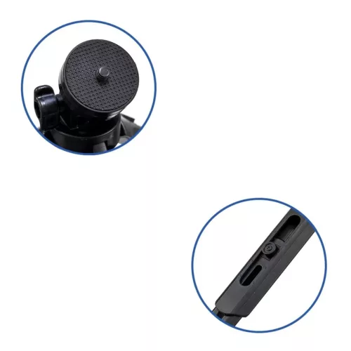Mini Tripod telefontartó állvány selfie bot és GoPro tartó fekete-9111201898547 5 kép