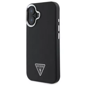  iPhone 16 Plus 6,7" fekete/fekete Grained Triangle MagSafe Guess GUHM-3666339302313 2 kép