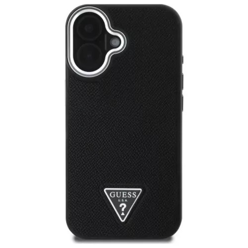  iPhone 16 Plus 6,7" fekete/fekete Grained Triangle MagSafe Guess GUHM-3666339302313 3 kép