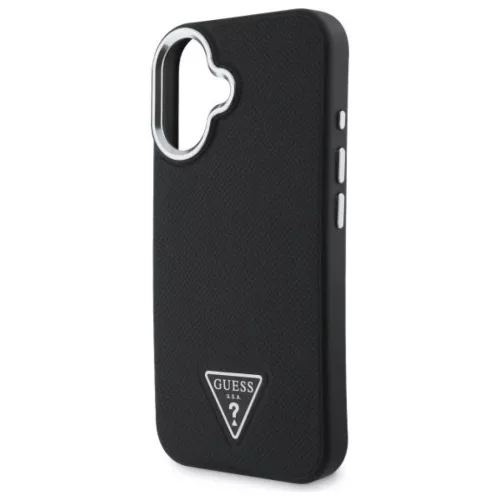  iPhone 16 Plus 6,7" fekete/fekete Grained Triangle MagSafe Guess GUHM-3666339302313 6 kép