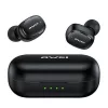 Bluetooth 5.1 TWS Fülhallgató + AWEI Dokkolóállomás (T13Pro) feke-6954284001823 1 kép