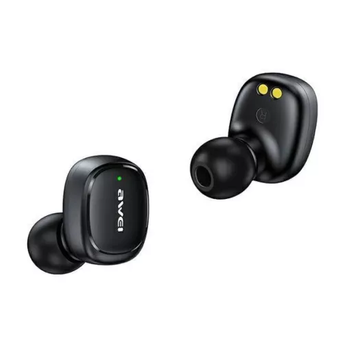 Bluetooth 5.1 TWS Fülhallgató + AWEI Dokkolóállomás (T13Pro) feke-6954284001823 5 kép