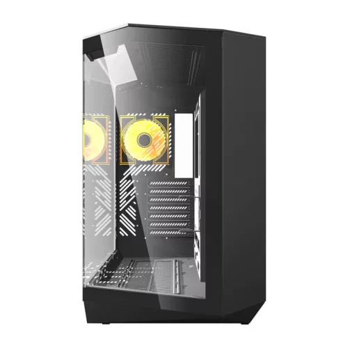 Darkflash számítógépes ház DY470 4 ventilátorral (fekete)-4711527001826 4 kép