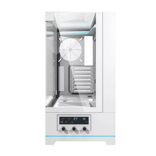 Darkflash számítógépház DY450 fehér ventilátorok nélkül-4711527001550 5 kép