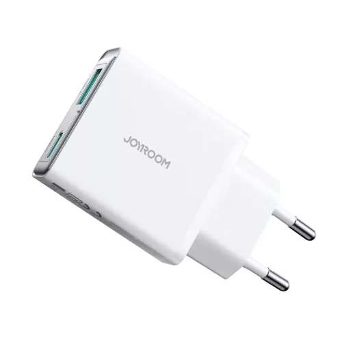 Joyroom JR-TCF14 20W USB-A USB-C szuper vékony fali töltő - Fehér-6956116724825 3 kép