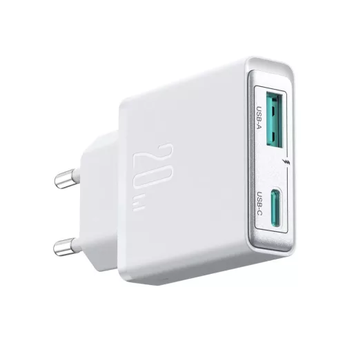 Joyroom JR-TCF14 20W USB-A USB-C szuper vékony fali töltő - Fehér-6956116724825 4 kép
