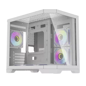   Darkflash Számítógép Ház FT418 + 6 aRGB ventilátor (fehér)