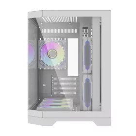 Darkflash Számítógép Ház FT418 + 6 aRGB ventilátor (fehér)-6926170048342 2 kép