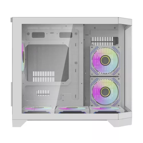 Darkflash Számítógép Ház FT418 + 6 aRGB ventilátor (fehér)-6926170048342 4 kép