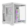 Darkflash Számítógép Ház FT418 + 6 aRGB ventilátor (fehér)-6926170048342 6 kép
