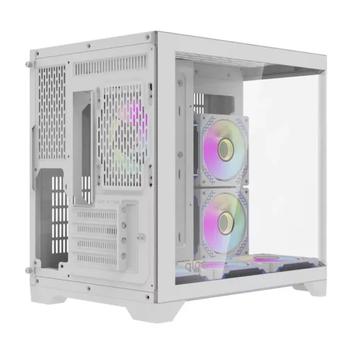 Darkflash Számítógép Ház FT418 + 6 aRGB ventilátor (fehér)-6926170048342 6 kép