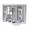 Darkflash Számítógép Ház FT418 + 6 aRGB ventilátor (fehér)-6926170048342 8 kép