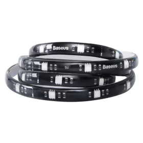 Baseus SMD LED csík, szalag 5W 1,5 m + távirányító fekete (DGKU-0-6953156219748 2 kép