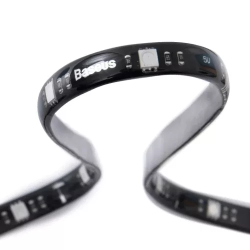 Baseus SMD LED csík, szalag 5W 1,5 m + távirányító fekete (DGKU-0-6953156219748 4 kép