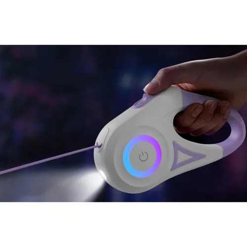 Rojeco kutya automata póráz LED 5 m (lila)-6975116294749 4 kép