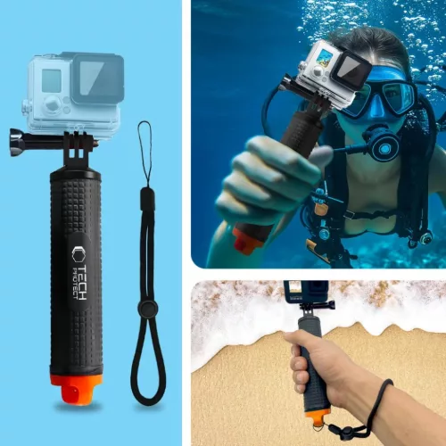 Tech-protect Ga100 Float Hand Grip Gopro / Dji Fekete-5906302372447 3 kép