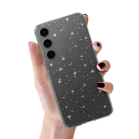 Crystal Glitter Samsung Galaxy S25 ezüst tok-5900217454595 1 kép