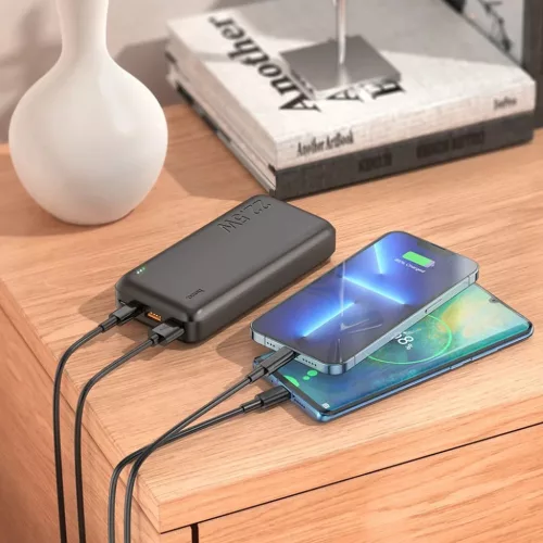 HOCO powerbank 20000 mAh PD QC 3A 22,5W J101A fekete-6931474782496 5 kép