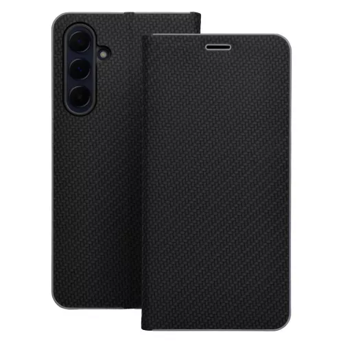 LUNA fliptok Carbon Samsung Galaxy A26 5G fekete tok-5903396358272 2 kép