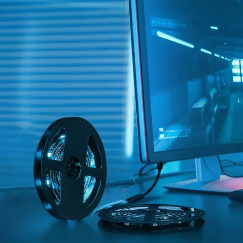 Baseus Öntapadós RGB színes fénycsík hosszabbító csomag 5W 1m f-6953156223530 7 kép
