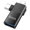 HOCO adapter OTG Type C (férfi) / Lightning (férfi) USB A (női) 2 a-6942007602303 1 kép