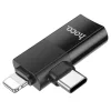 HOCO adapter OTG Type C (férfi) / Lightning (férfi) USB A (női) 2 a-6942007602303 5 kép