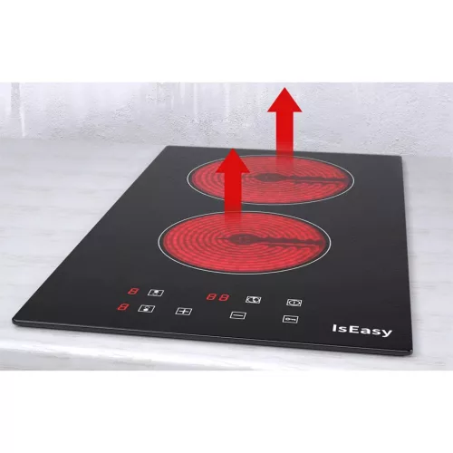 IsEasy T2V-01M Kétzónás kerámia/elektromos főzőlap-6977132450017 5 kép