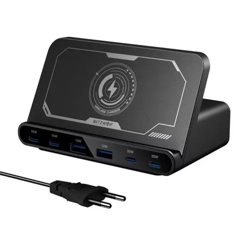 Fali töltő Blitzwolf BW-S26 250W (fekete)-5906168439872 2 kép