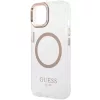 Guess Metal Outline MagSafe iPhone 15 Plus / 14 Plus tok - arany-3666339196905 6 kép