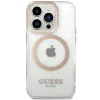 Guess Metal Outline Magsafe iPhone 15 Pro Max tok - arany-3666339196929 3 kép