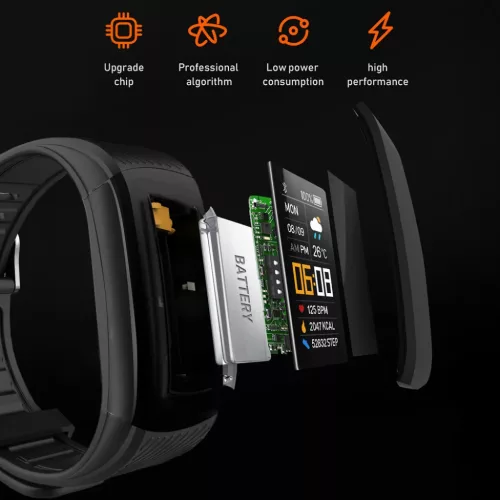 Blavec Smartband SB01 Active (SB01-B) fekete-5900217454991 7 kép
