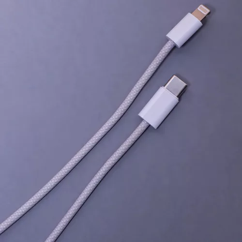 Maxlife MXUC-06 kábel USB-C - Lightning 1,0 m 20W szürke nylon-5900495054425 4 kép