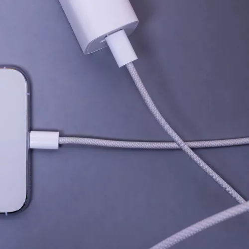 Maxlife MXUC-06 kábel USB-C - Lightning 1,0 m 20W szürke nylon-5900495054425 5 kép