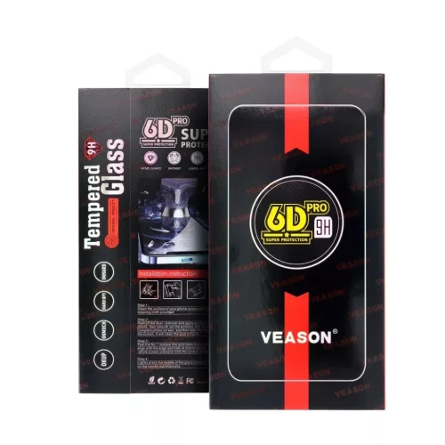 6D Pro Veason üvegfólia - Xiaomi 13T / 13T Pro fekete,-5903396259753 5 kép