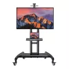 Perlesmith 32-82" TV kocsi, gurulós tv tartó PSTVMC05-US-5906168437946 1 kép