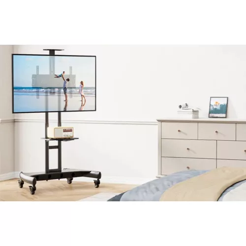Perlesmith 32-82" TV kocsi, gurulós tv tartó PSTVMC05-US-5906168437946 3 kép