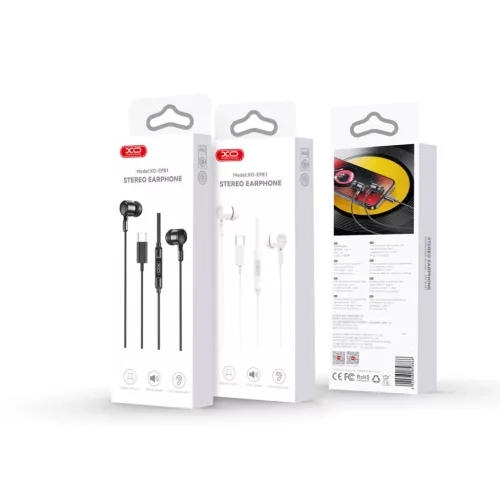 XO vezetékes fülhallgató EP81 USB-C fehér-6920680858873 4 kép