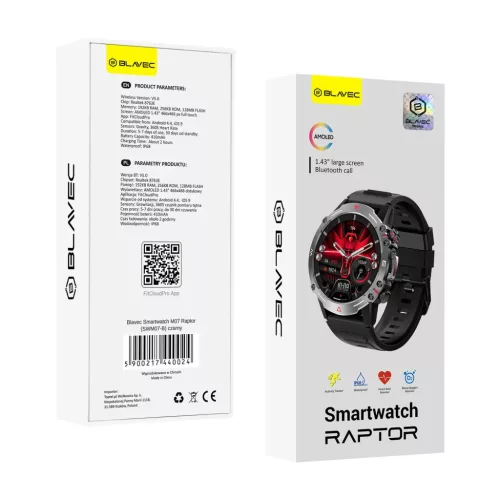 Blavec Okosóra M07 Raptor HD AMOLED (SWM07-B) fekete-5900217440024 9 kép
