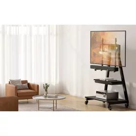 Perlegear 43-80" TV Állvány PGFS08-US gurulós-5906168438028 2 kép
