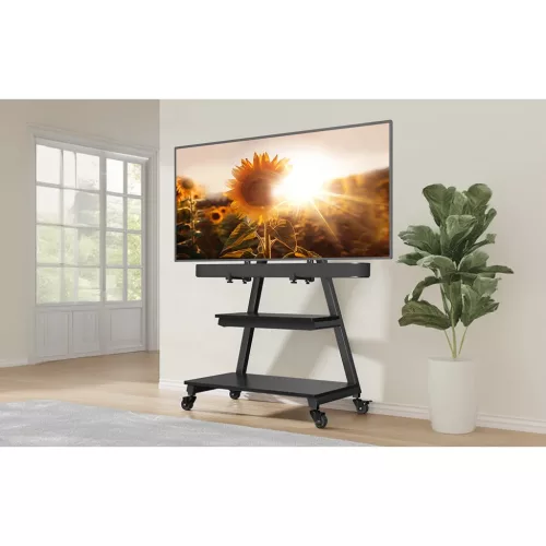 Perlegear 43-80" TV Állvány PGFS08-US gurulós-5906168438028 3 kép