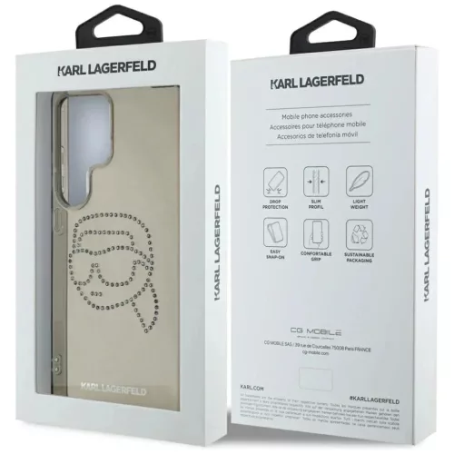 Karl Lagerfeld Rhinestones Karl Head Logo Samsung Galaxy S25 Ultra fek-3666339450106 8 kép