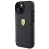 Ferrari Steppelt Fém Logó tok iPhone 15-höz - fekete-3666339171032 2 kép