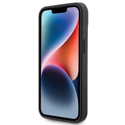 Ferrari Steppelt Fém Logó tok iPhone 15-höz - fekete-3666339171032 5 kép