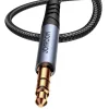Joyroom sztereó audiokábel AUX 3.5 mm minijack 1,2 m fekete (SY-A08)-6956116773809 3 kép