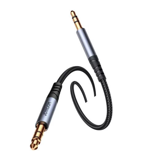 Joyroom sztereó audiokábel AUX 3.5 mm minijack 1,2 m fekete (SY-A08)-6956116773809 7 kép