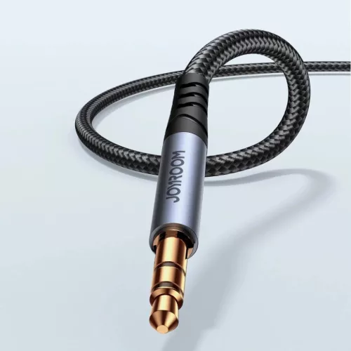 Joyroom sztereó audiokábel AUX 3.5 mm minijack 1,2 m fekete (SY-A08)-6956116773809 9 kép